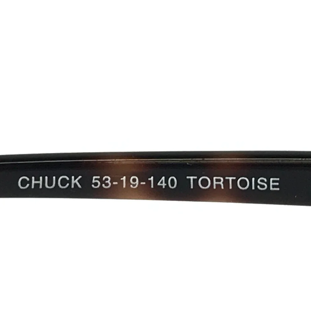 Chromos Eyeglasses Frames CHUCK TORTOISE Brown Rectangle Full Rim 53-19-140